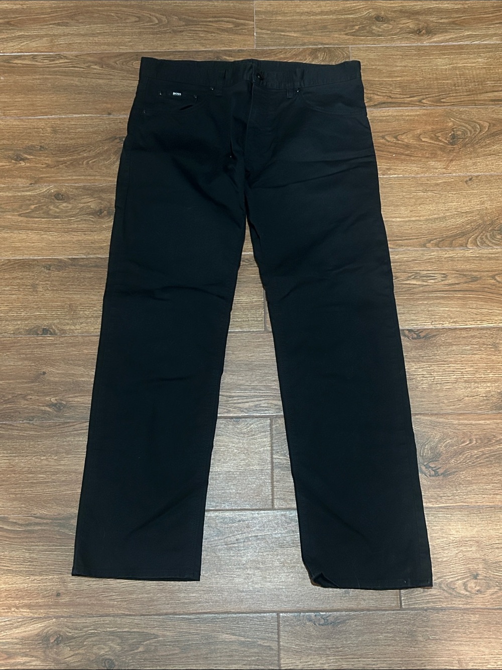 Hugo Boss Men's Straight Jeans in Black